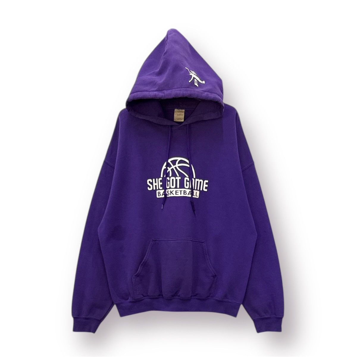 Gildan 🔥 Vtg Y2K Basketball She Got Game Big Logo Hoodie - L Size US L / EU 52-54 / 3 - 1 Thumbnail