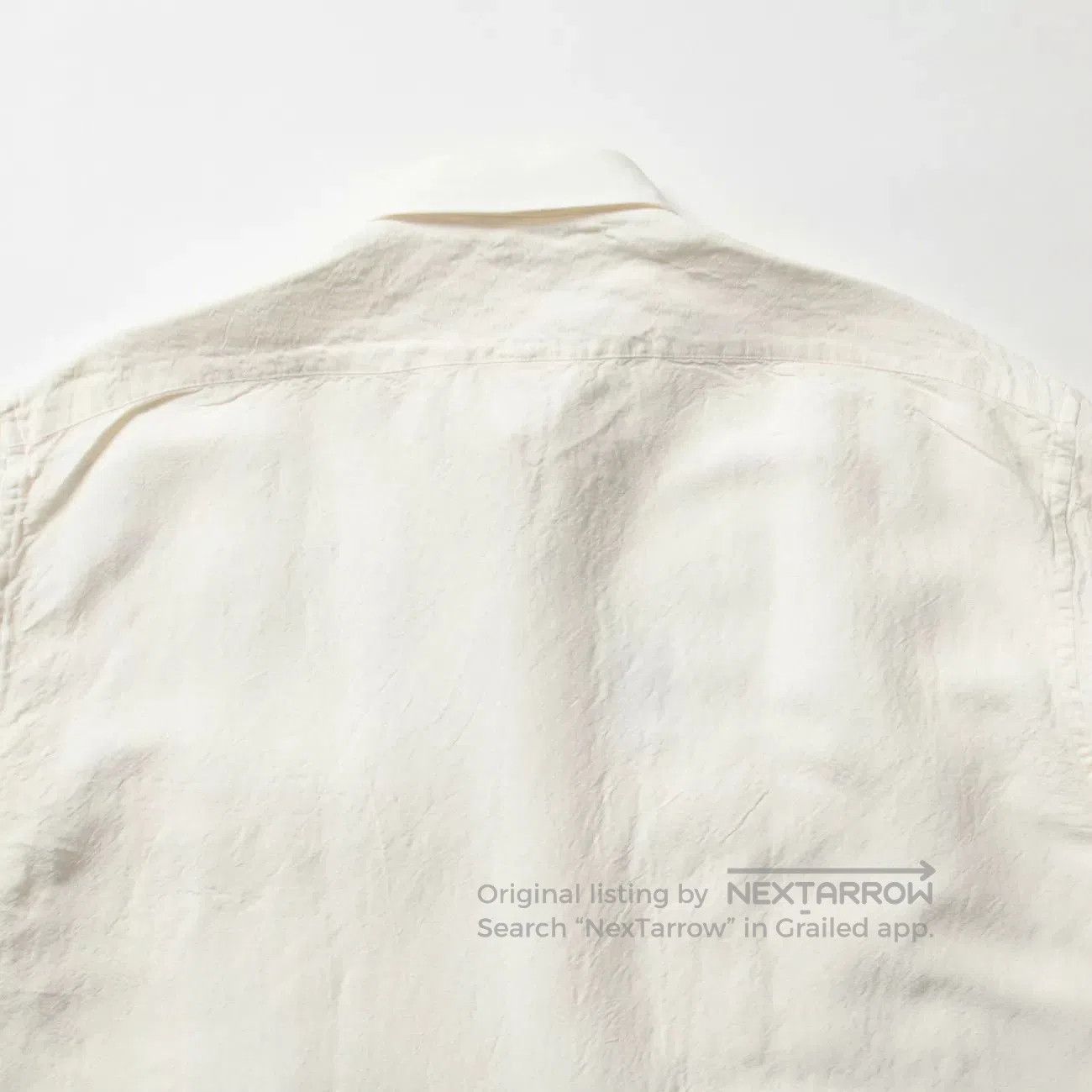 Porter Classic Porter Classic Bamboo Linen White Shirt. Size US M / EU 48-50 / 2 - 7 Thumbnail