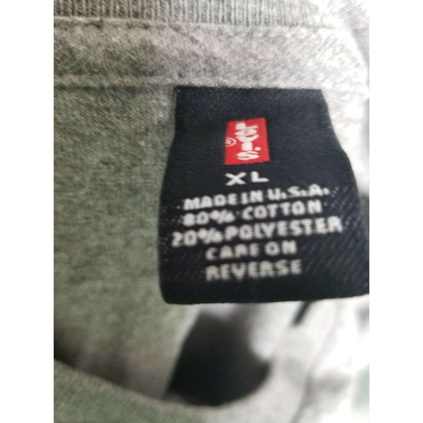 Levi's VINTAGE Levi's 90s Punk Gray XL Cotton T-Shirt Men’s USA Made Size US XL / EU 56 / 4 - 3 Thumbnail