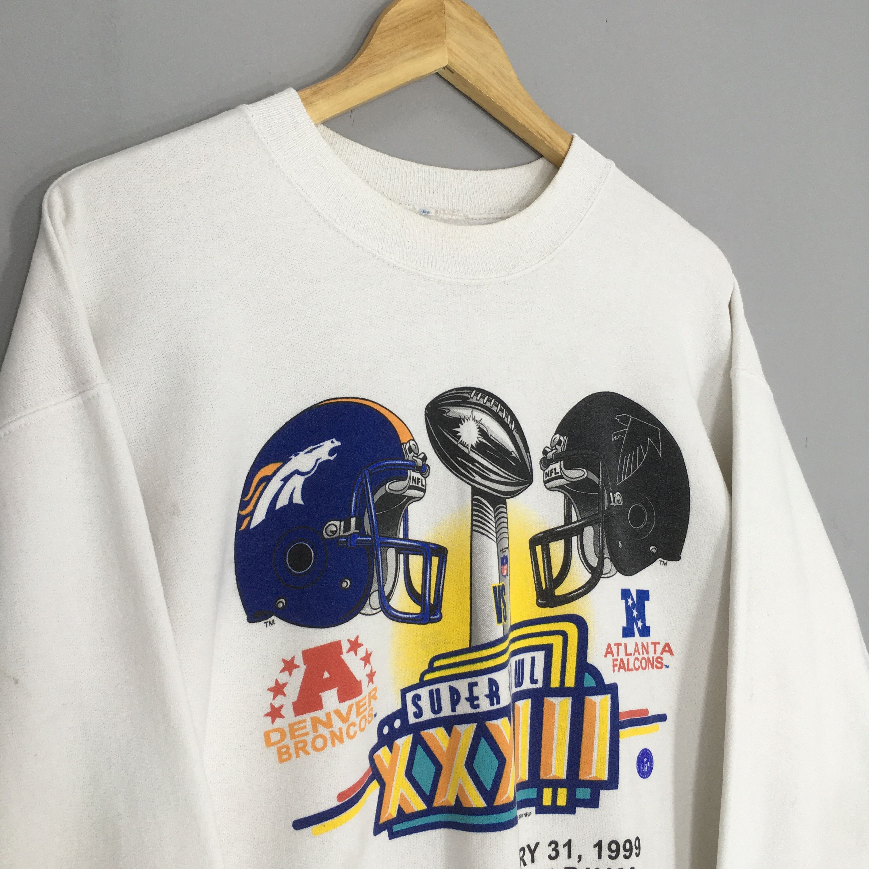 NFL × Vintage VINTAGE SUPERBOWL XXXII BRONCOS vs FALCONS SWEATSHIRT Size US M / EU 48-50 / 2 - 4 Thumbnail