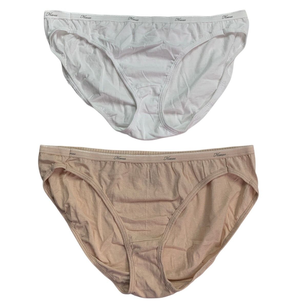 Hanes 2 New Hanes Womens Size 9 Cotton Underwear Briefs Panties Size ONE SIZE - 1 Thumbnail