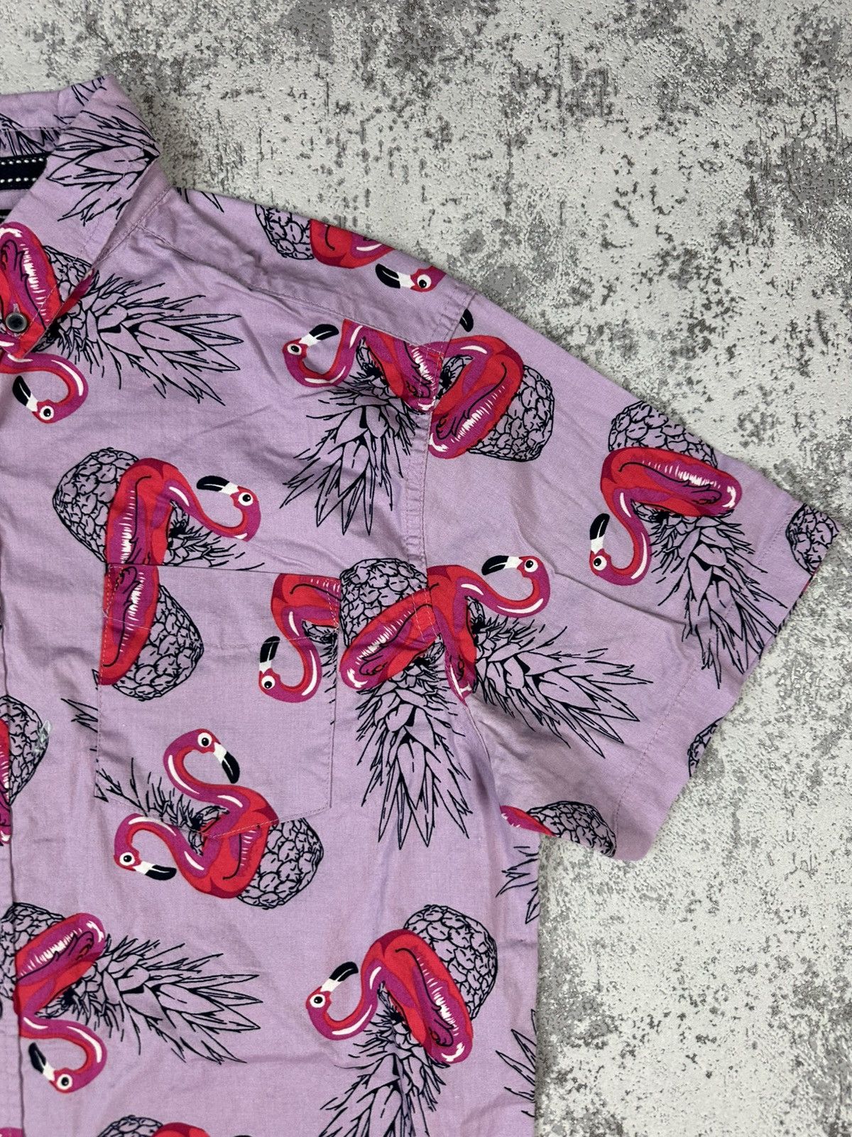 Vintage Retro Flamingo Pineapple Shirt Size US M / EU 48-50 / 2 - 4 Thumbnail