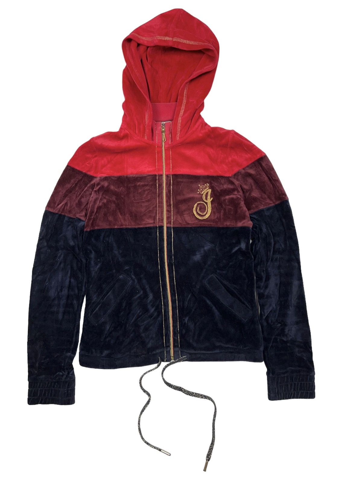 Juicy Couture Vintage y2k Juicy Couture Velour Zip Hoodie Velvet Size S / US 4 / IT 40 - 1 Thumbnail
