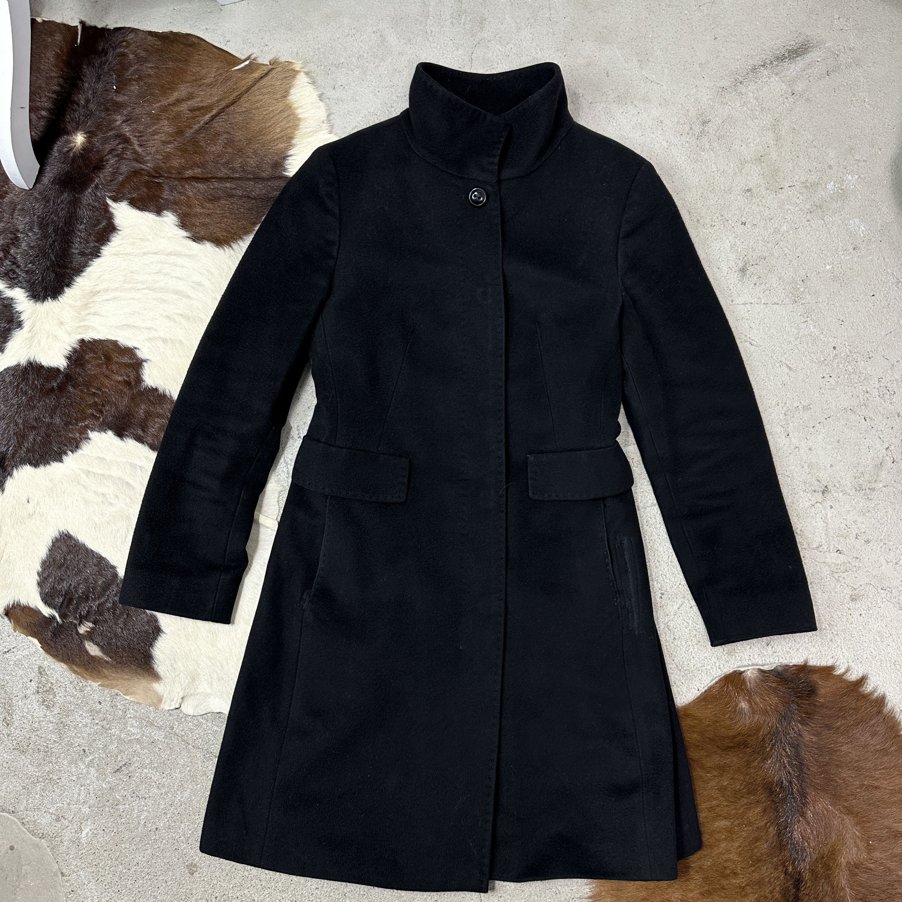 Max Mara Vintage Avant Garde Max Mara Stand-Up Collar Coat Y2K Size L / US 10 / IT 46 - 9 Thumbnail