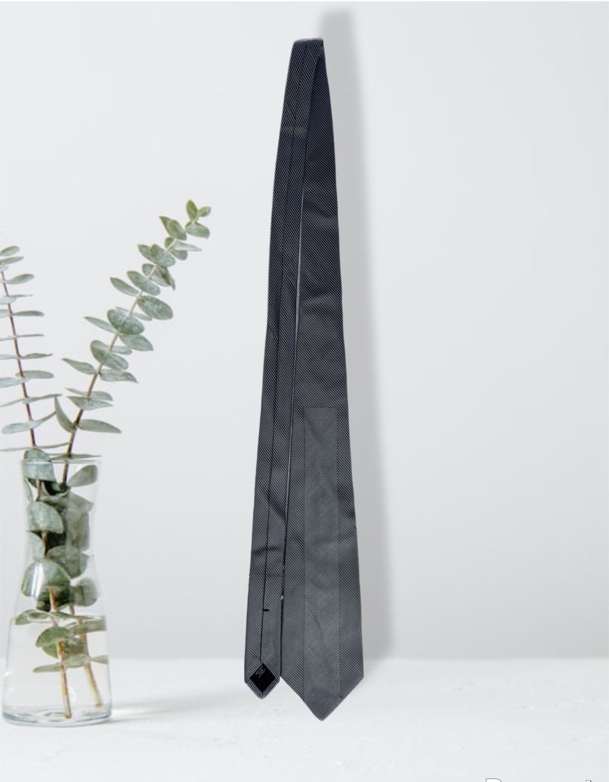 Yves Saint Laurent YSL Yves Saint Laurent Rive Gauch Tie Grey NECKTIE Stripes Size ONE SIZE - 4 Thumbnail