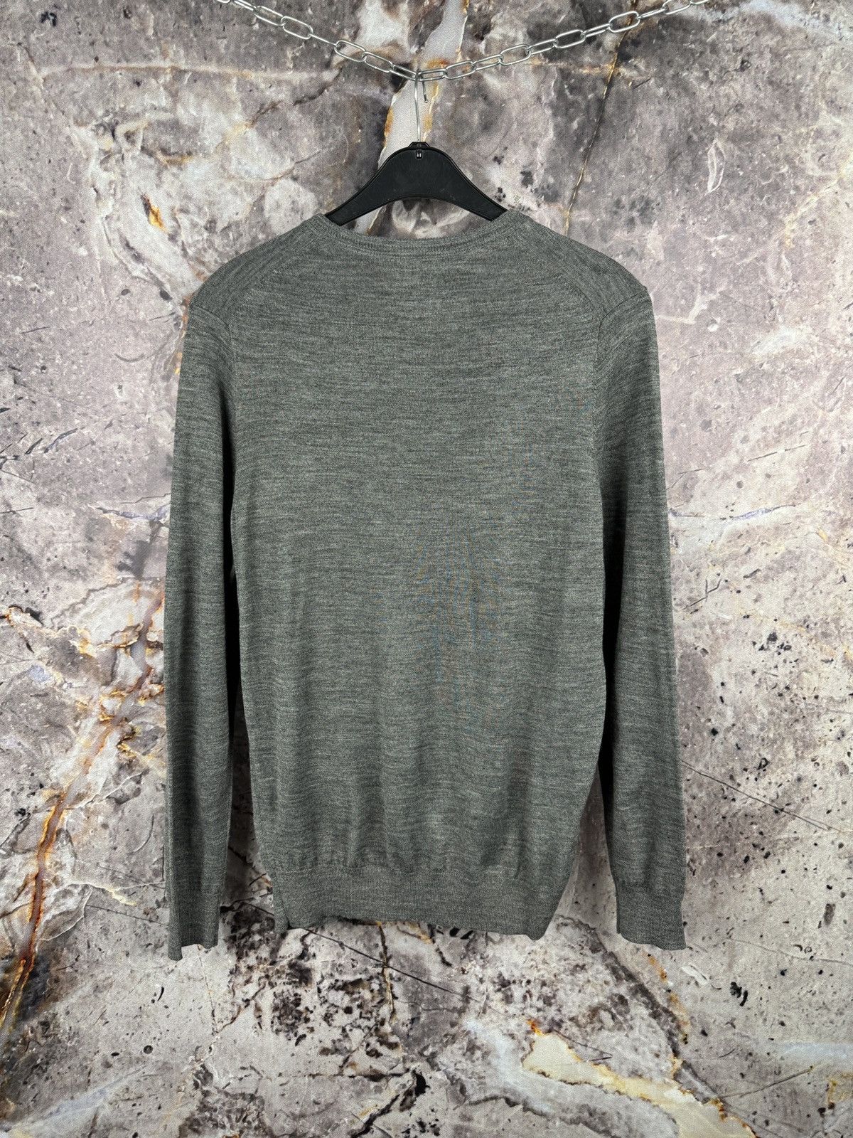 Savile Row Savile Row Company Merino Wool Crew Neck Sweater Gray Size US L / EU 52-54 / 3 - 7 Thumbnail