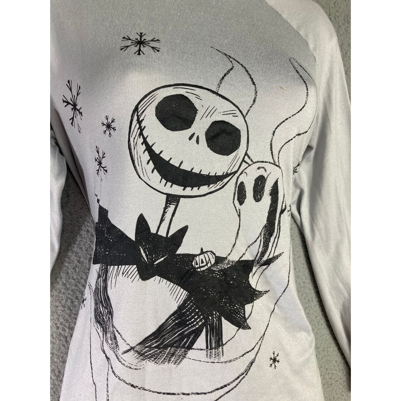 Disney Disney Women's Long Sleeve Pajama Top XS Jack Skellington Size XS / US 0-2 / IT 36-38 - 6 Thumbnail