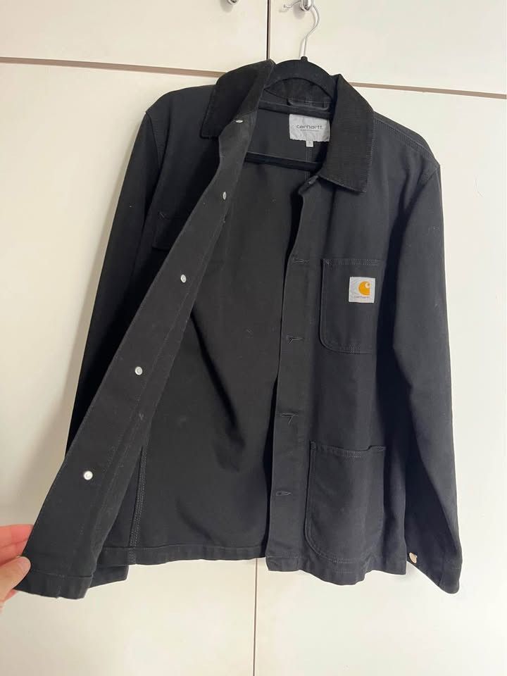 Carhartt Black S Carhartt corduroy-trimmed cotton-canvas chore jacket Size US S / EU 44-46 / 1 - 3 Thumbnail