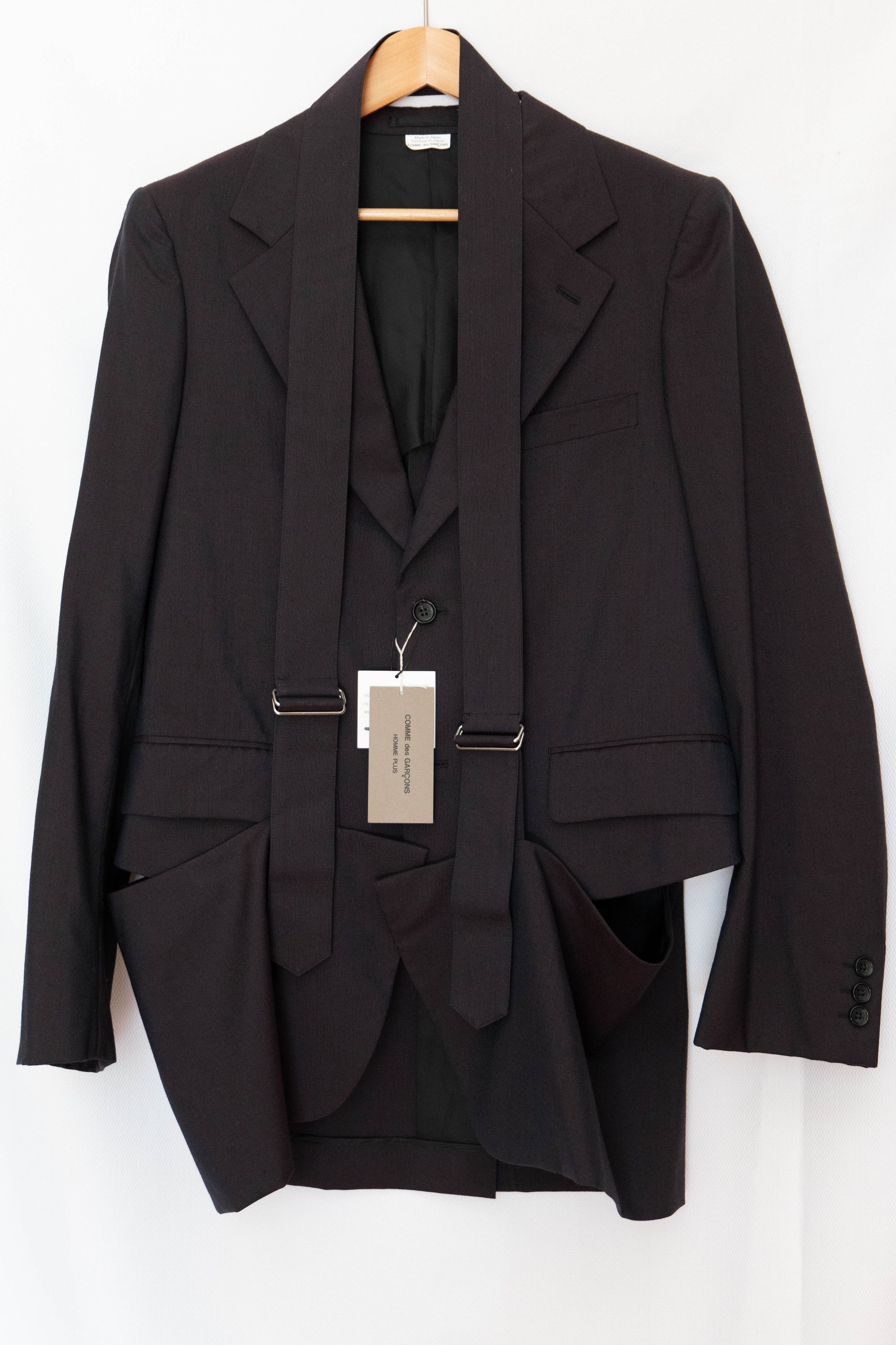 Comme des Garcons Homme Plus NWT SS20 strapped wool jacket Size US M / EU 48-50 / 2 - 1 Thumbnail
