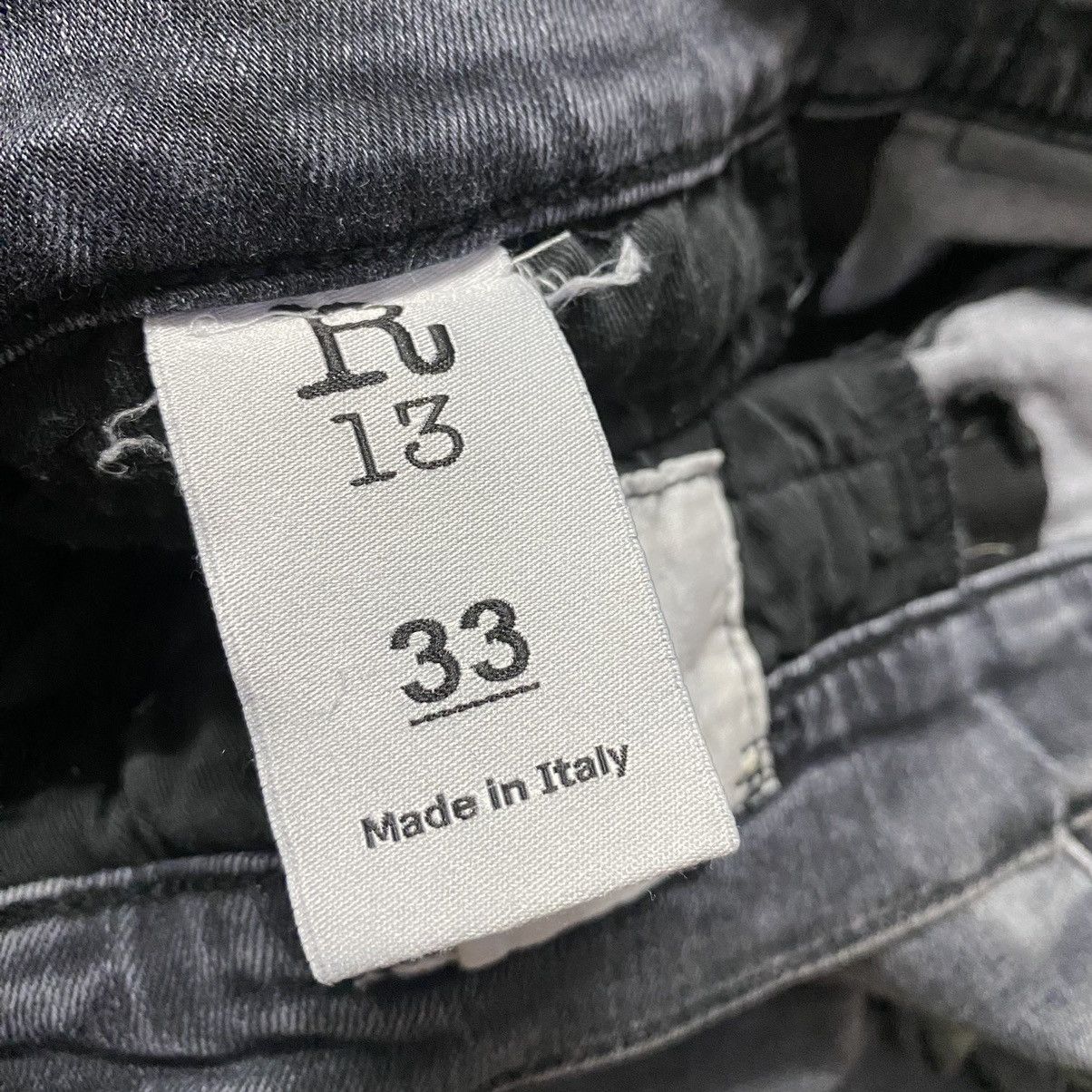 R13 R13 Black Marble Boy Skinny Jeans Size US 33 - 22 Thumbnail