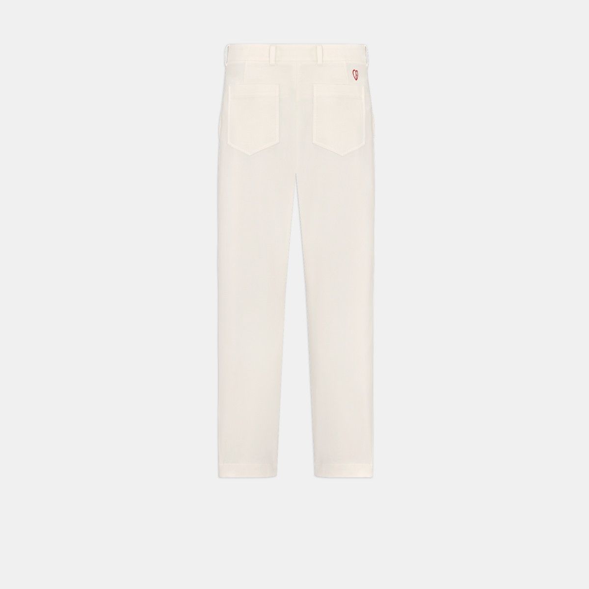 Dior o1bcso1str0226 CD Heart Embroidered Pants in White Size US 30 / EU 46 - 2 Thumbnail