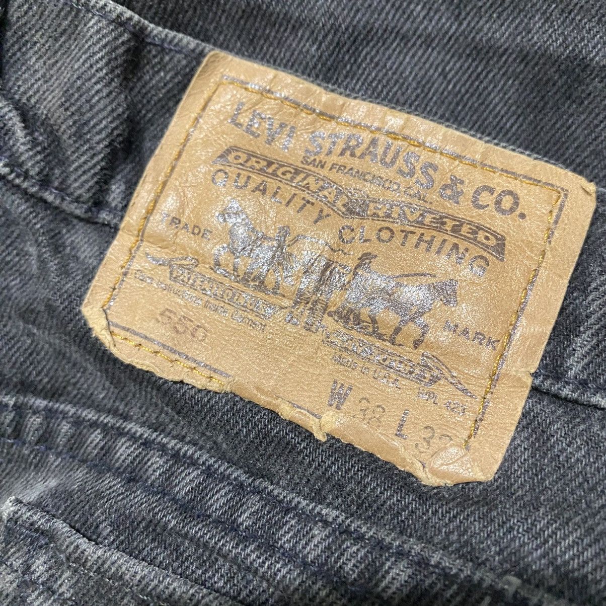 Levi's Vintage Levis 550 Black Loose Skater Jeans Size US 38 / EU 54 - 16 Thumbnail