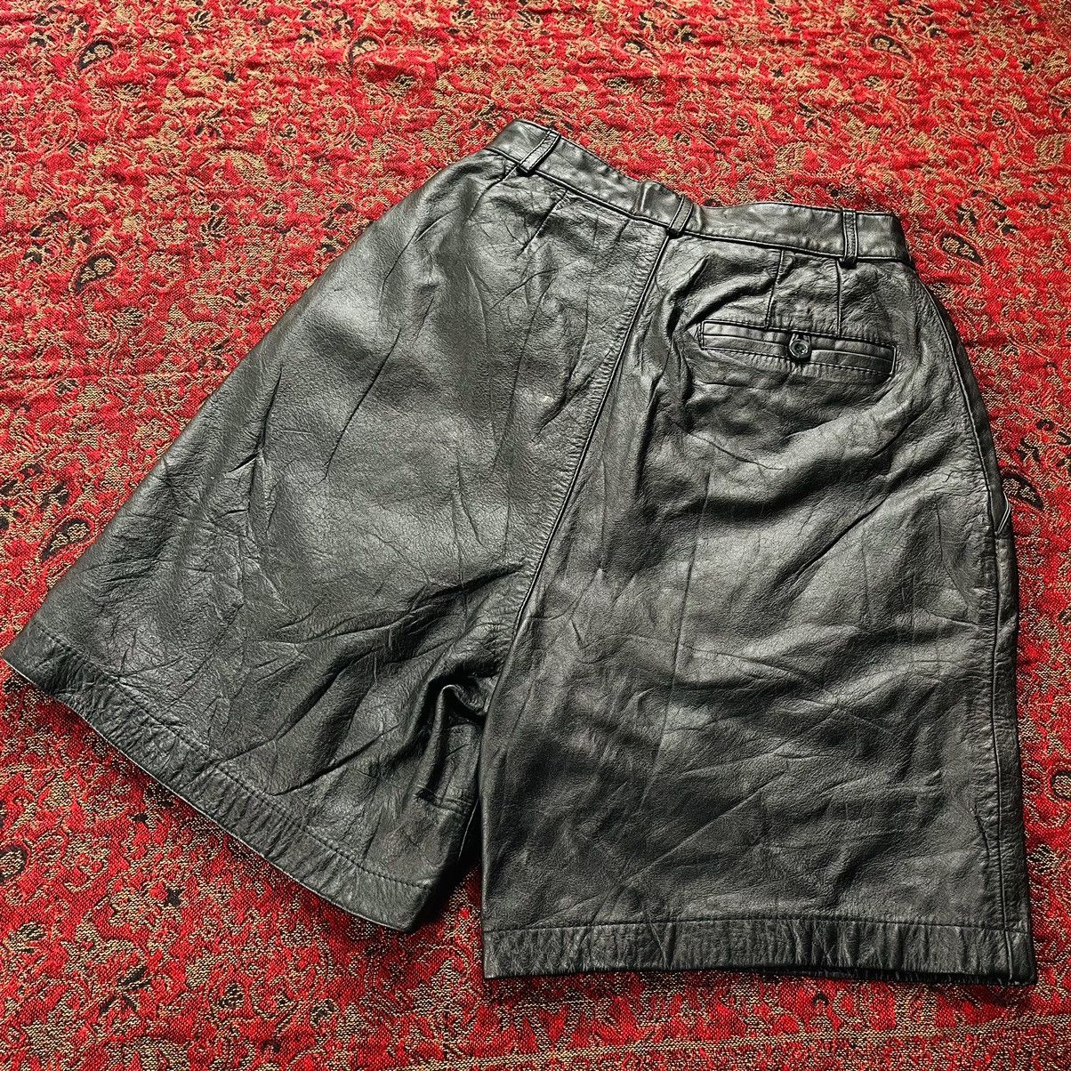 Japanese Brand × Vintage Vintage Japanese Leather Short Size 25" / US 0 / IT 36 - 5 Thumbnail