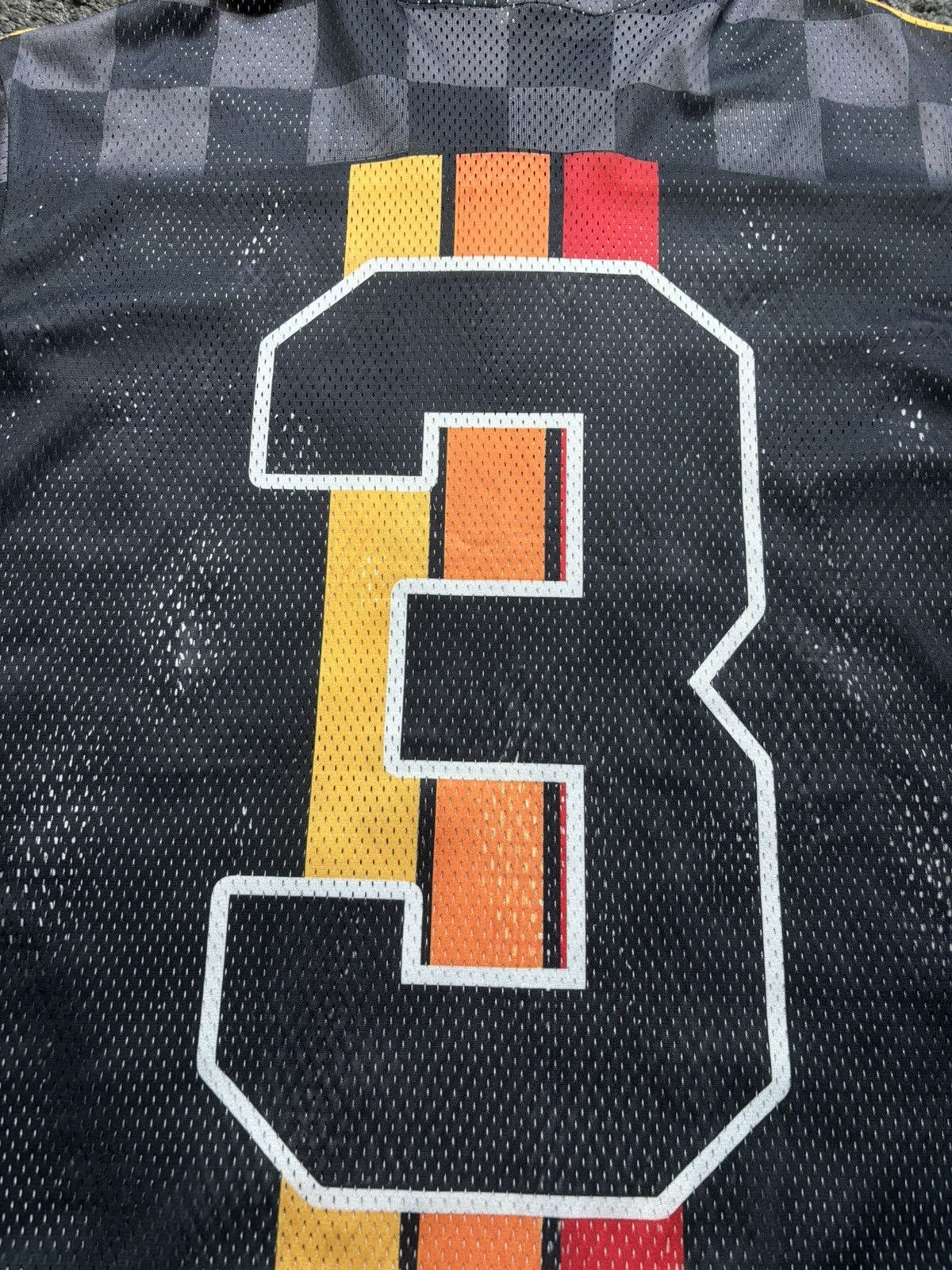 Japanese Brand Vintage oversize number 3 racing black red football jersey Size US L / EU 52-54 / 3 - 15 Thumbnail