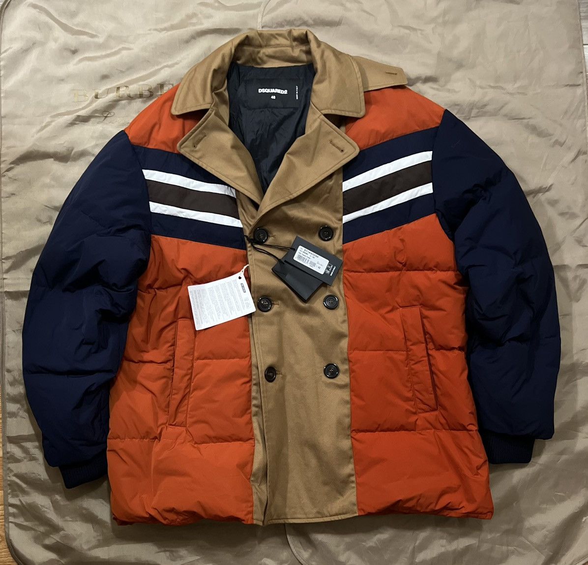 Dsquared2 DSQUARED2 DOUBLE LAYER DOUBLE BREASTED COAT size 48 Size US M / EU 48-50 / 2 - 1 Thumbnail