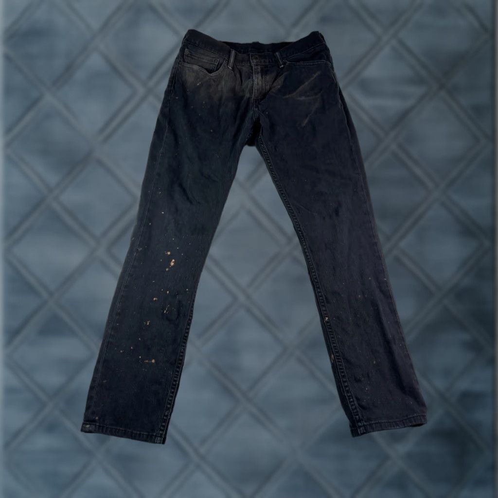 Levi's VINTAGE Levi's 511 Jeans Mens Regular Fit 32x32 Black Denim Distressed Cotton Blend 32in Inseam USA Mexico Levis 500 Series Pants Size 32 Mens Jeans Size US 32 / EU 48 - 1 Thumbnail