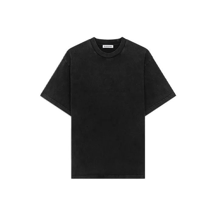 Balenciaga Balenciaga Balenciaga Logo Print Dark Gray Tshirt -2507 Size US S / EU 44-46 / 1 - 1 Thumbnail