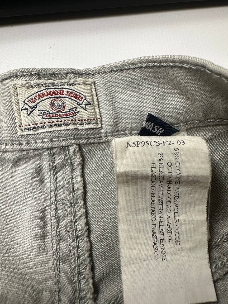 Giorgio Armani Giorgio Armani Jeans Gray Baggy Japanese Metal logo Size US 31 - 9 Thumbnail