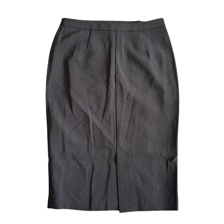 FRNCH FRNCH Front Button Midi Bodycon Skirt in Black, Size L Size 34" / US 12 / IT 48 - 3 Thumbnail