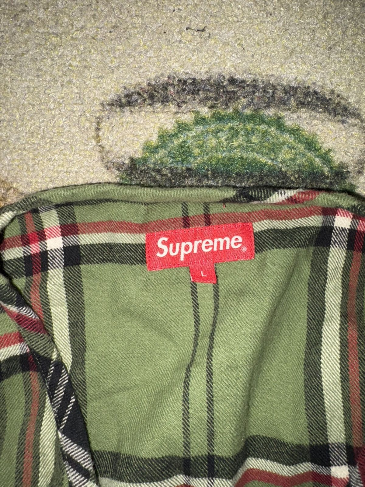 Supreme Supreme Tartan Flannel Cargo Vest Green Size US L / EU 52-54 / 3 - 5 Thumbnail