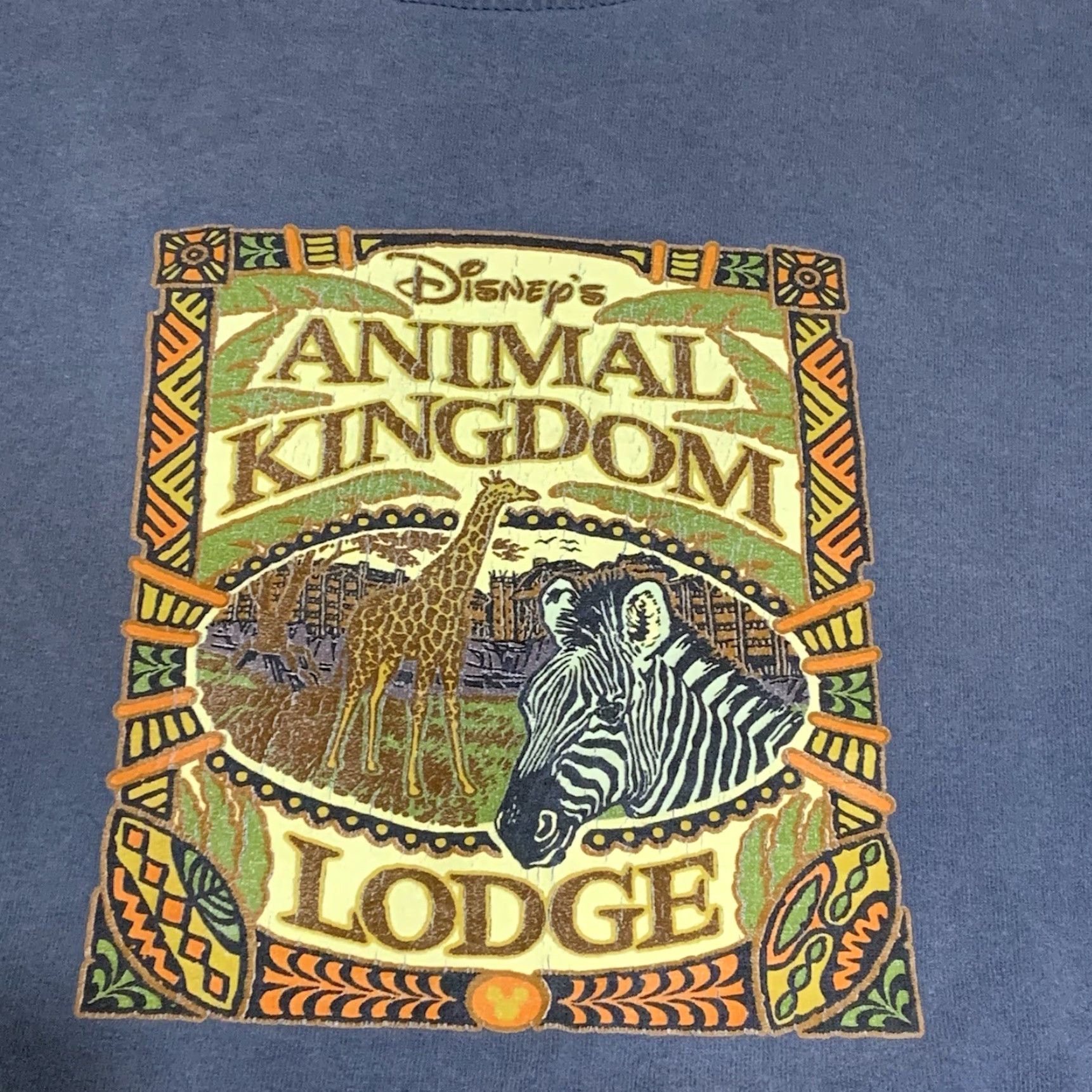 Disney Disney Disney Animal Kingdom Lodge Shirt M Blue Short Sleeve Crew Neck Logo Graphic Tee Men Size US M / EU 48-50 / 2 - 2 Thumbnail