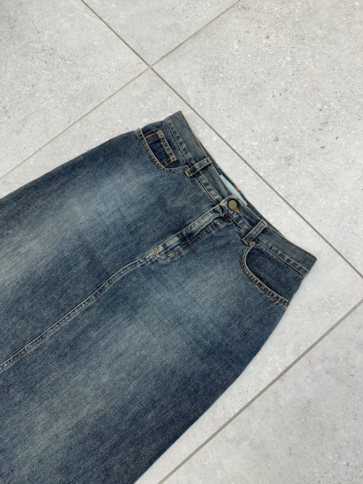 Moschino Vintage 2000s Moschino jeans Y2k Acid Jenans Denim Skirt Size 32" / US 10 / IT 46 - 4 Thumbnail