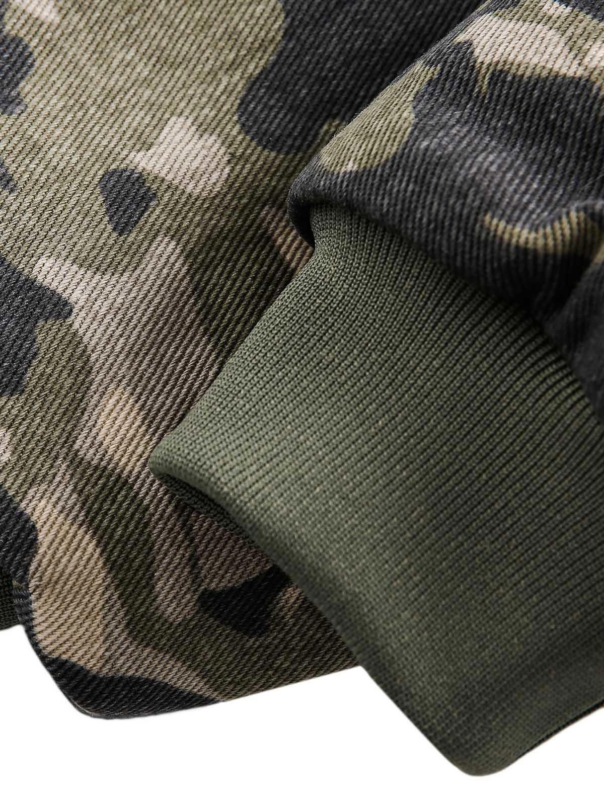 Japanese Brand Camouflage Quilted Hooded Jacket with Faux Fur Trim Size US L / EU 52-54 / 3 - 7 Thumbnail