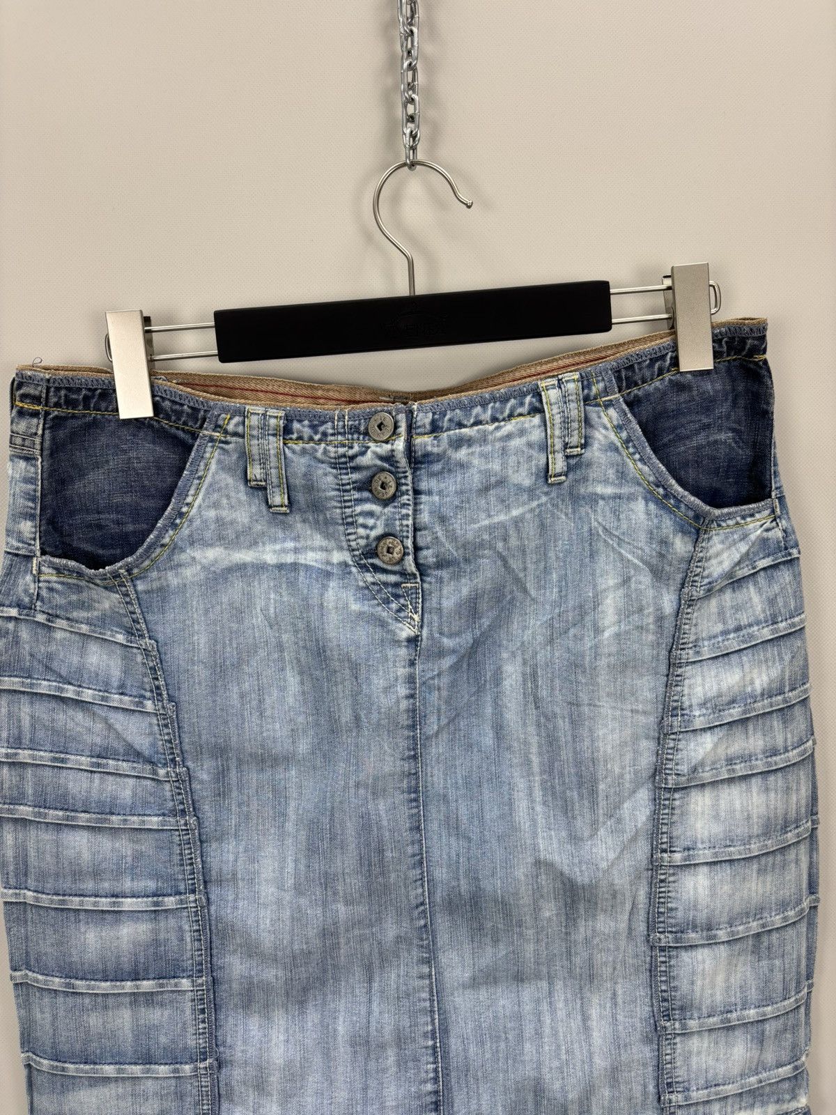 Marithe + Francois Girbaud Womens skirt Marithe Francois Girbaud Size 48 Color Blue Size 28" / US 6 / IT 42 - 3 Thumbnail