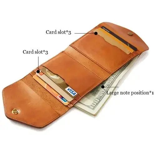 Leather Boys Small Leather Wallet Size ONE SIZE - 2 Thumbnail