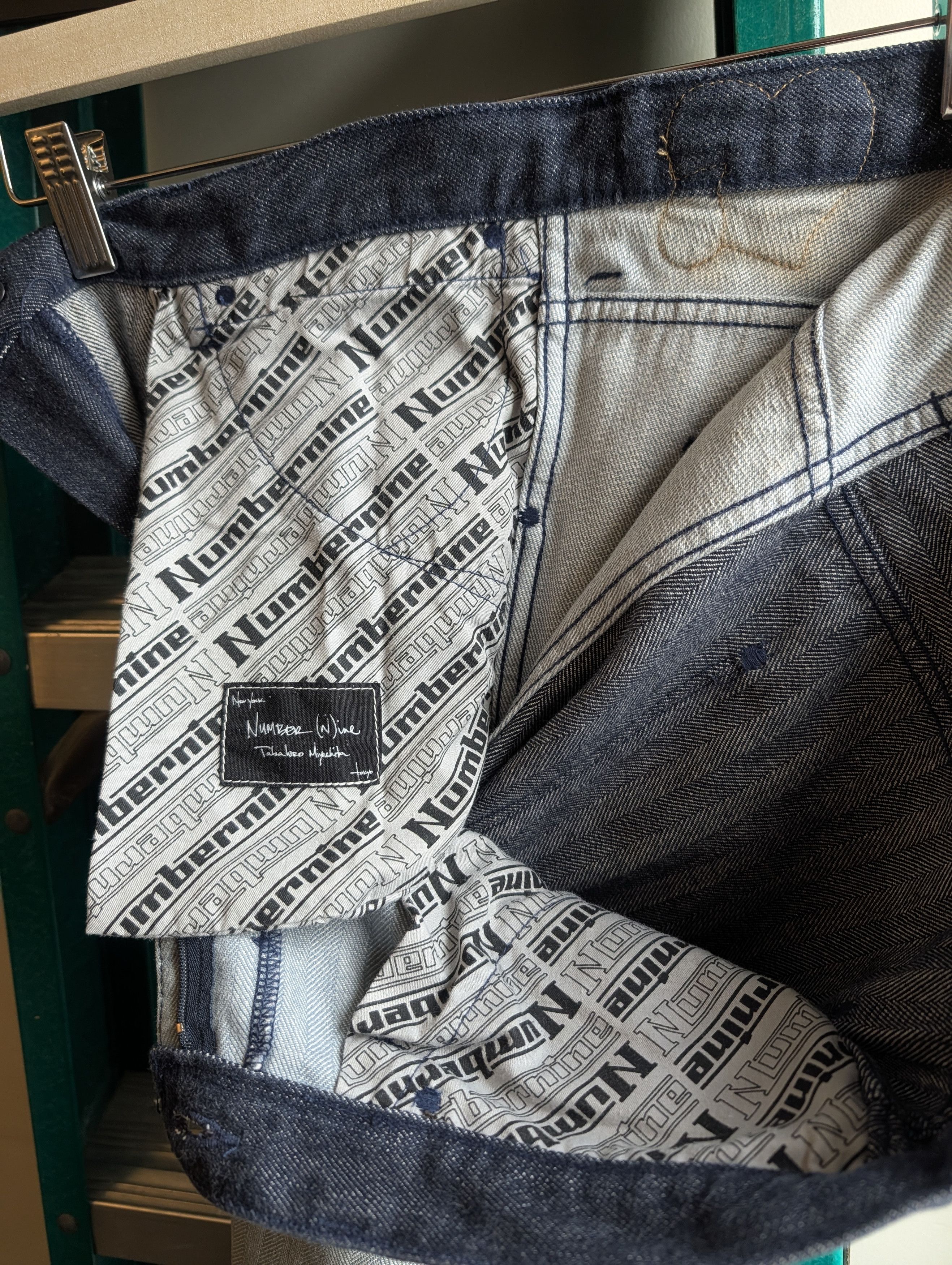 Number (N)ine Hybrid Mixed Panel Jeans Size US 34 / EU 50 - 8 Thumbnail