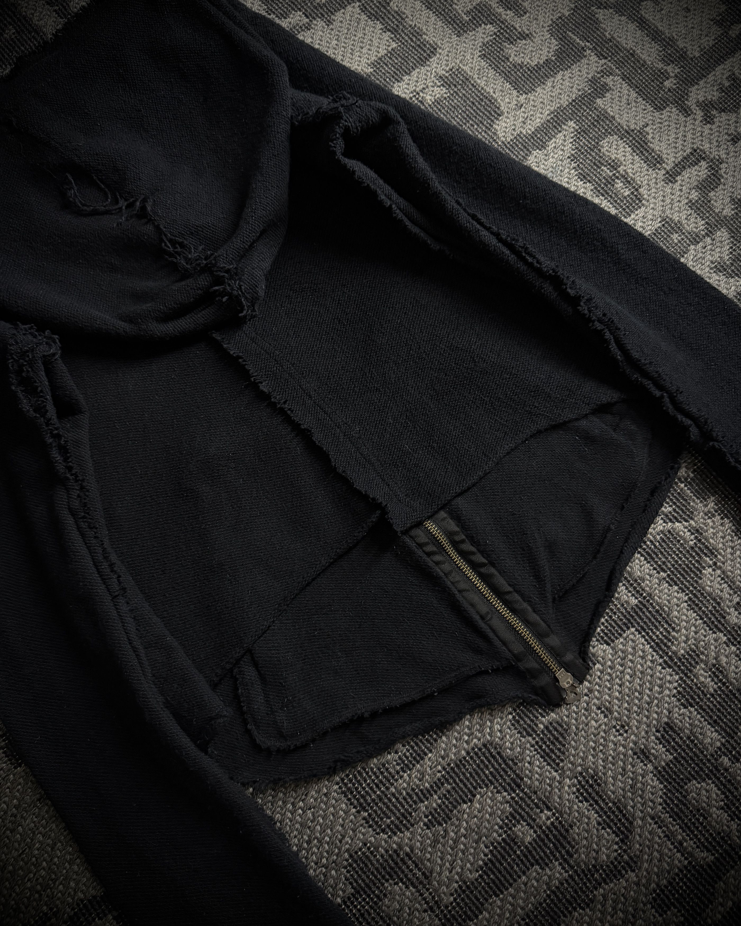Le Grande Bleu (L.G.B.) LGB Asymmetrical Raw Zip Hoodie Size US S / EU 44-46 / 1 - 12 Thumbnail