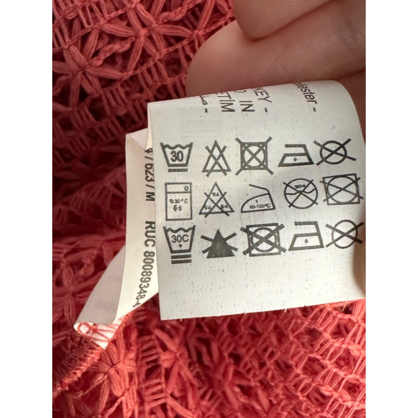 Zara Zara melon pink open crochet short sleeves top size Medium Size M / US 6-8 / IT 42-44 - 5 Thumbnail