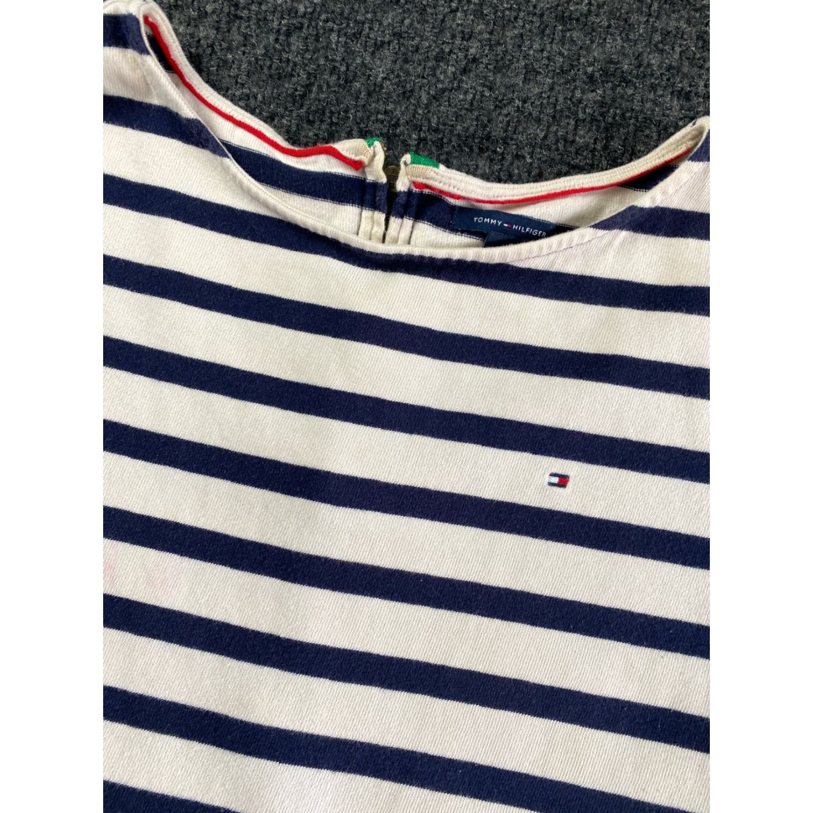 Tommy Hilfiger Tommy Hilfigier Dress Women’s 3/4 Sleeve Striped Blue White Round Neck S Size S / US 4 / IT 40 - 2 Thumbnail