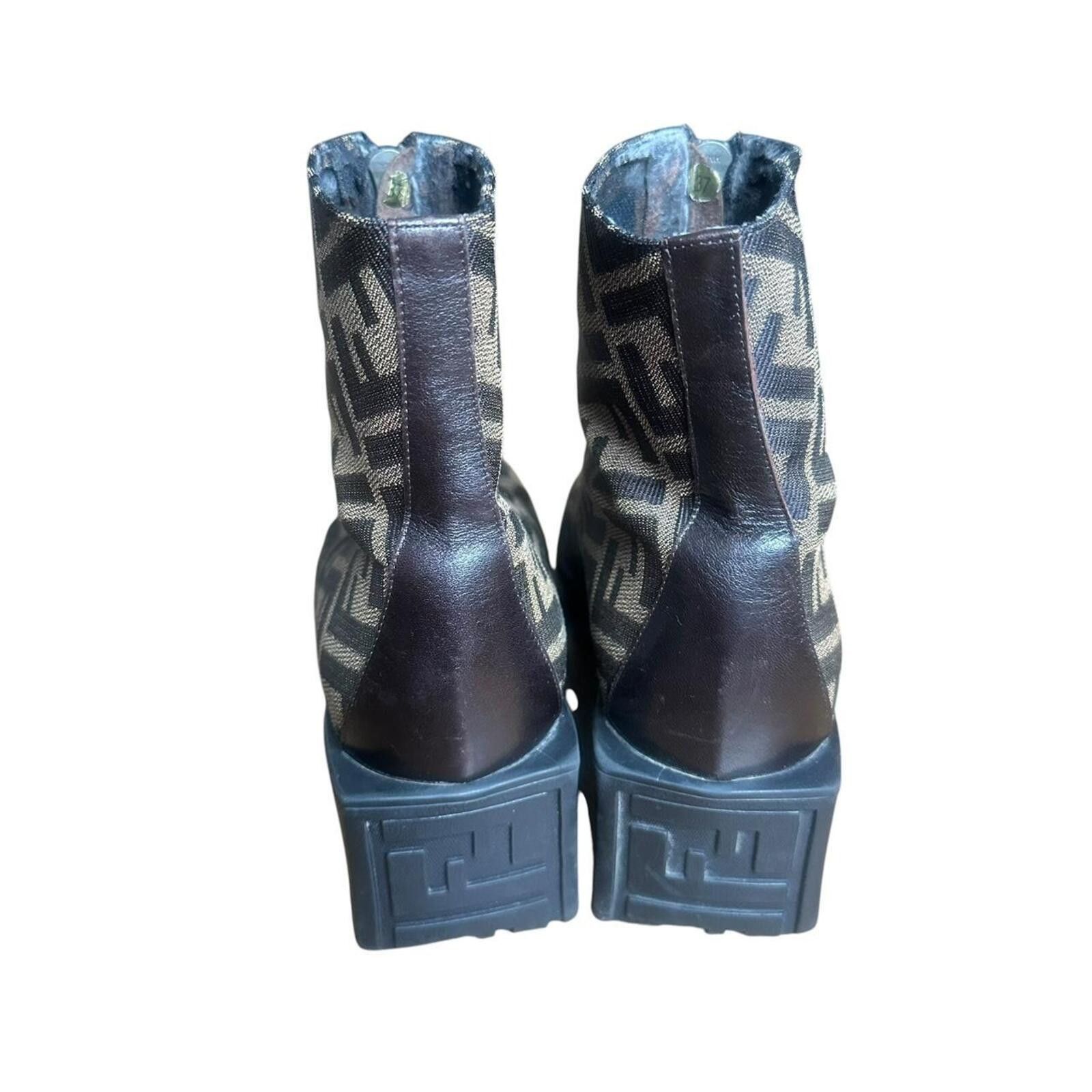 Fendi Fendi monogram Combat Boots Size US 7.5 / IT 37.5 - 5 Thumbnail