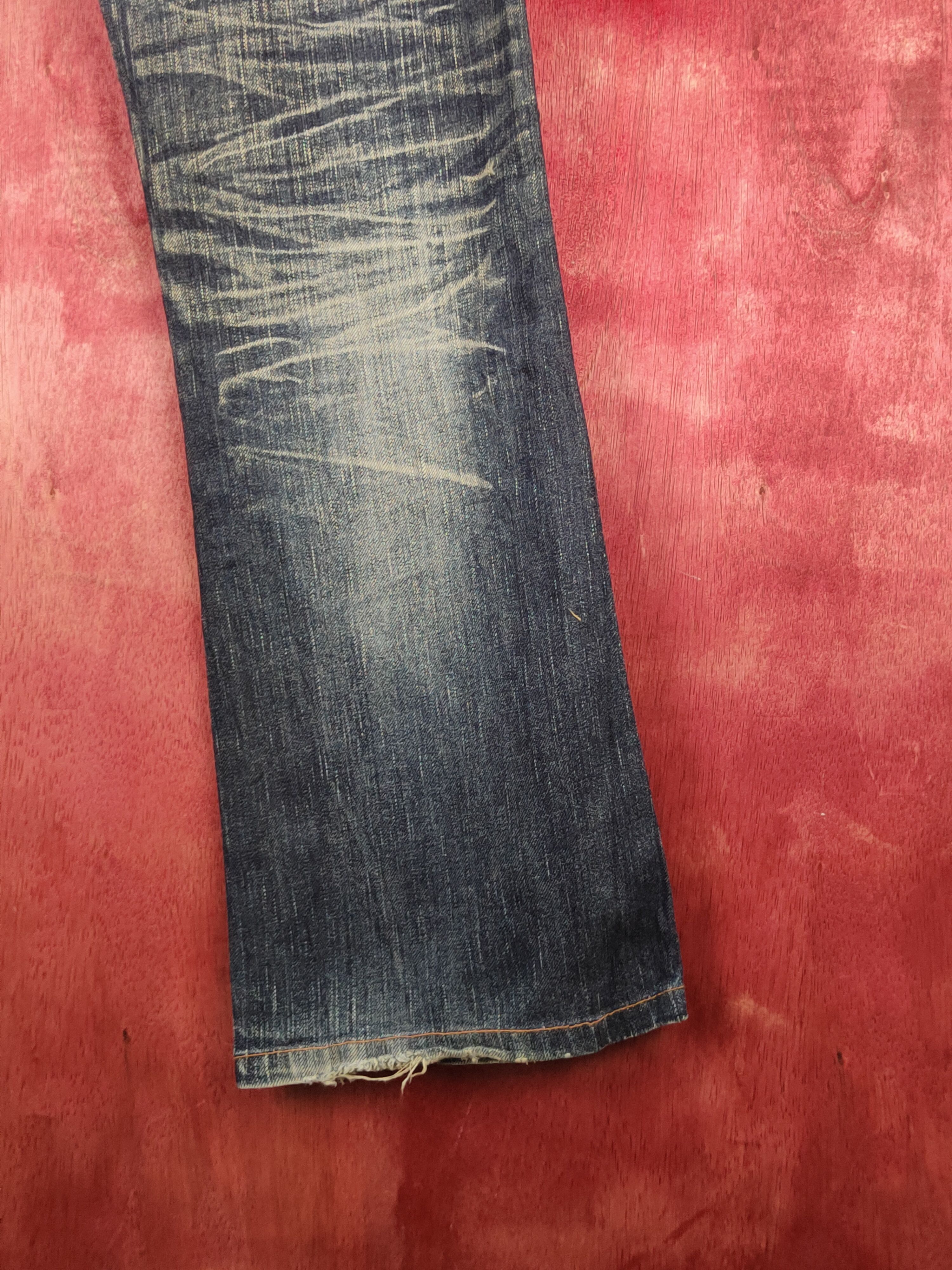 Edwin Edwin Dark Blue Distressed Ripped Jeans #S2367 Size US 29 - 13 Thumbnail