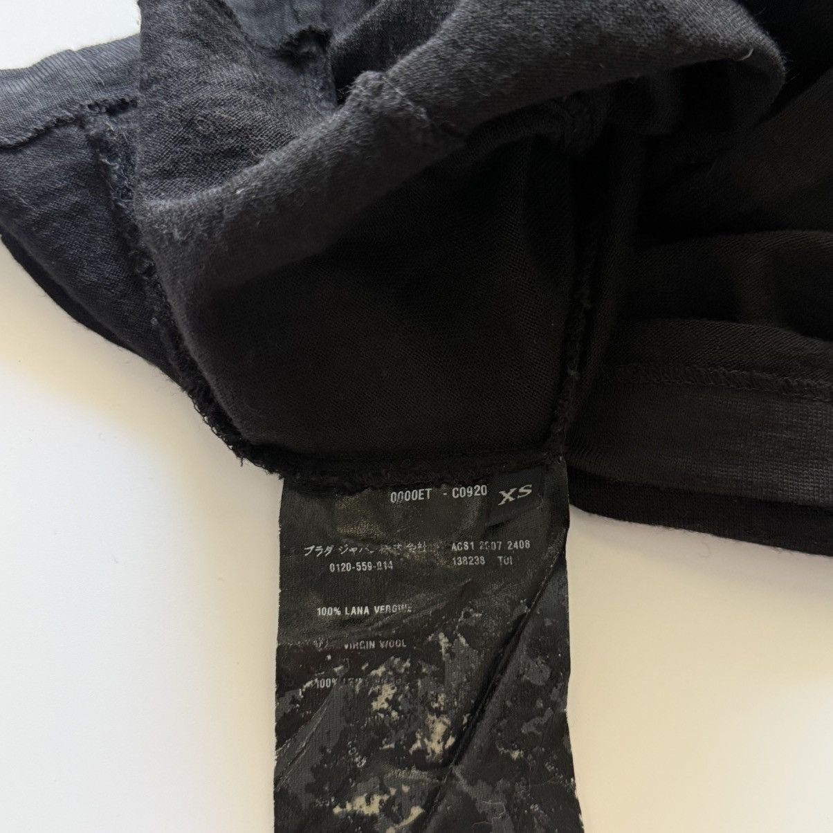 Prada ARCHIVAL Prada SS07 Lana Vergine Wool Button Down Shirt Size XS / US 0-2 / IT 36-38 - 9 Thumbnail