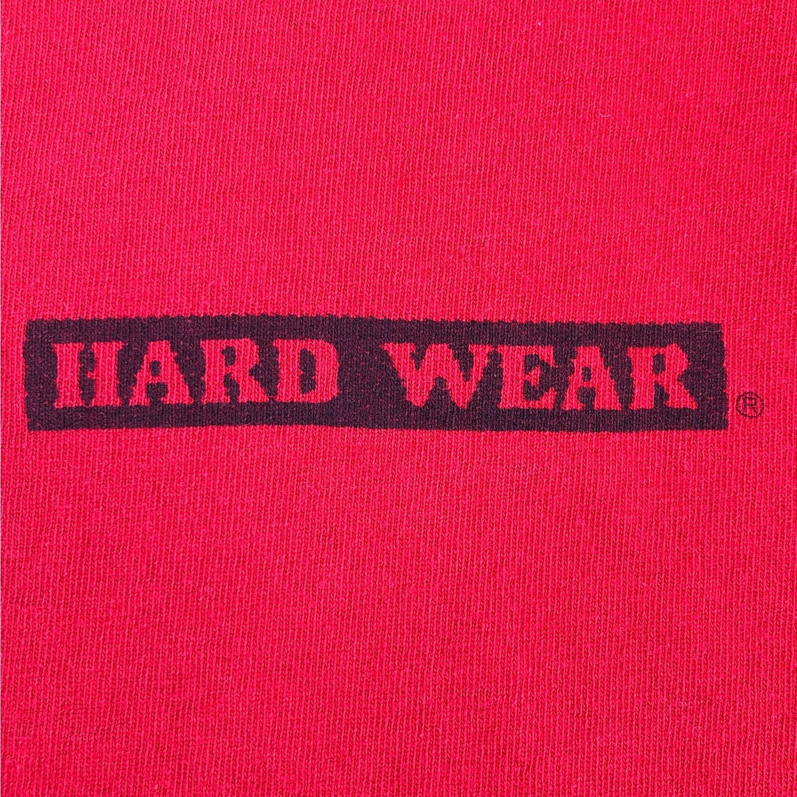 Vintage 80s Hard Wear graphic tshirt 1980s vintage Size US L / EU 52-54 / 3 - 5 Thumbnail