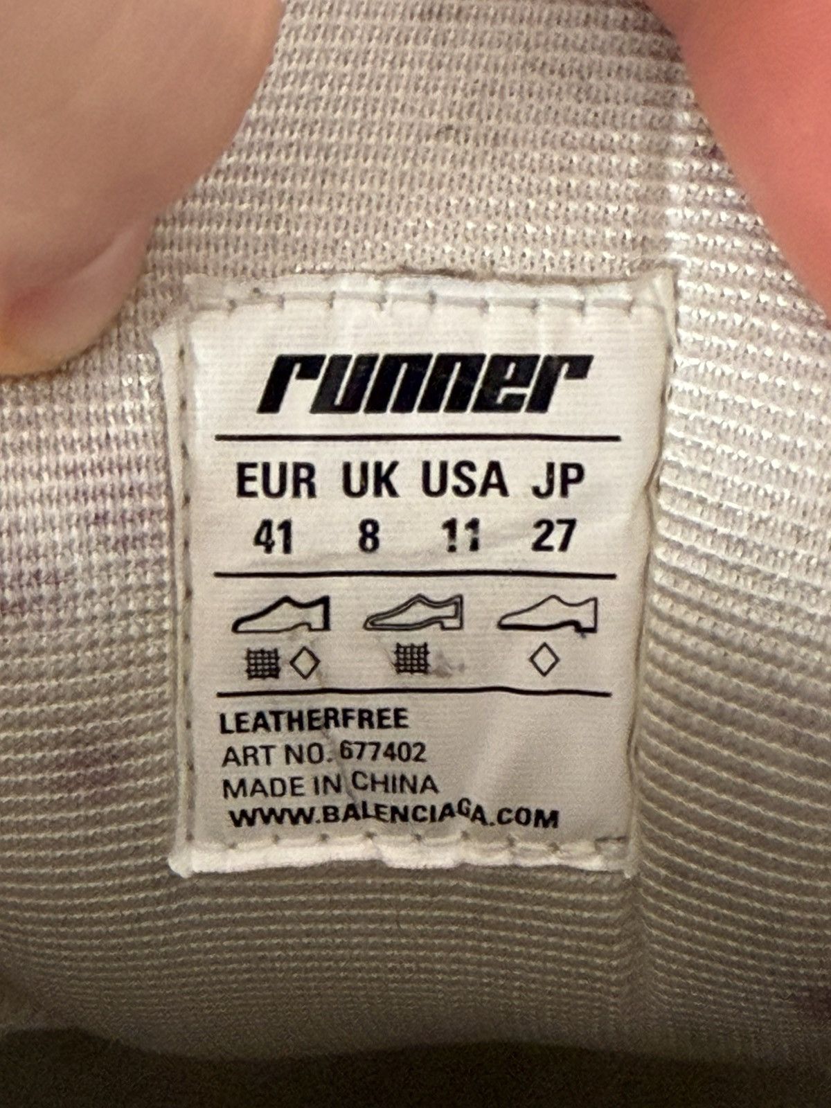 Balenciaga Balenciaga Runner (blue-white) Size US 8 / EU 41 - 6 Thumbnail