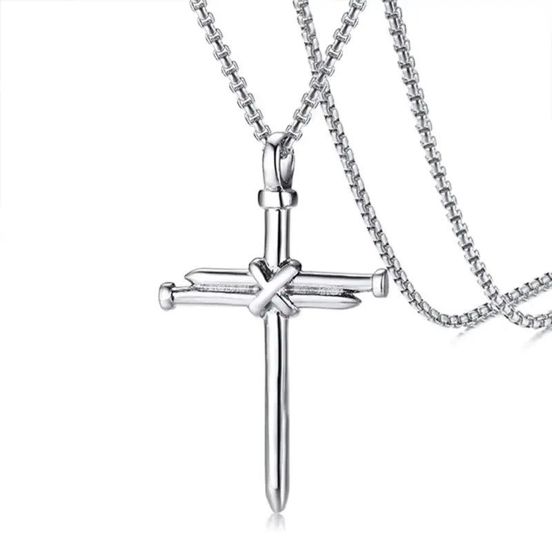 Jewelry Nail Cross Necklace Size ONE SIZE - 6 Thumbnail