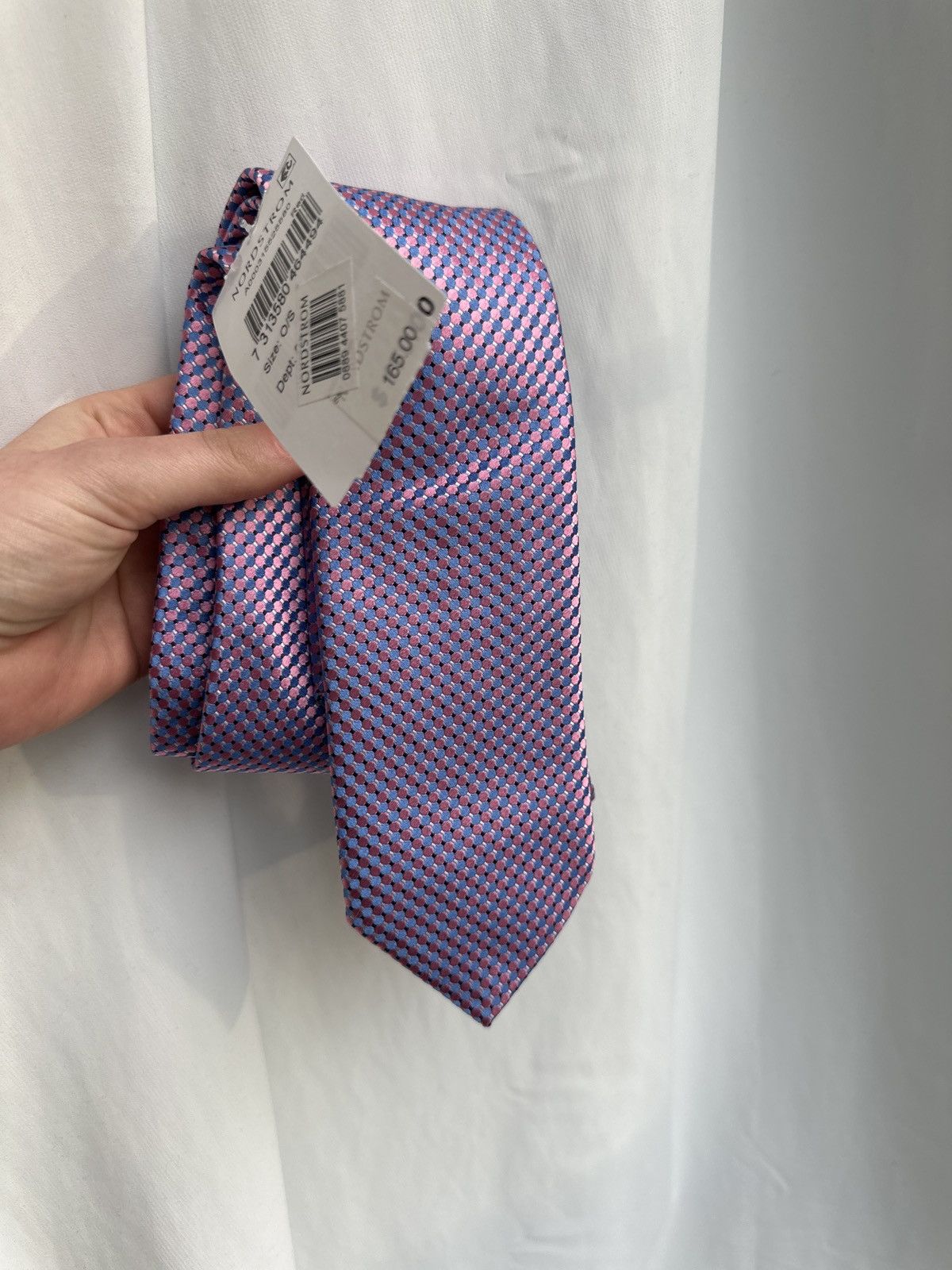 Eton NWT Eton pink and blue patterned tie Size ONE SIZE - 6 Thumbnail