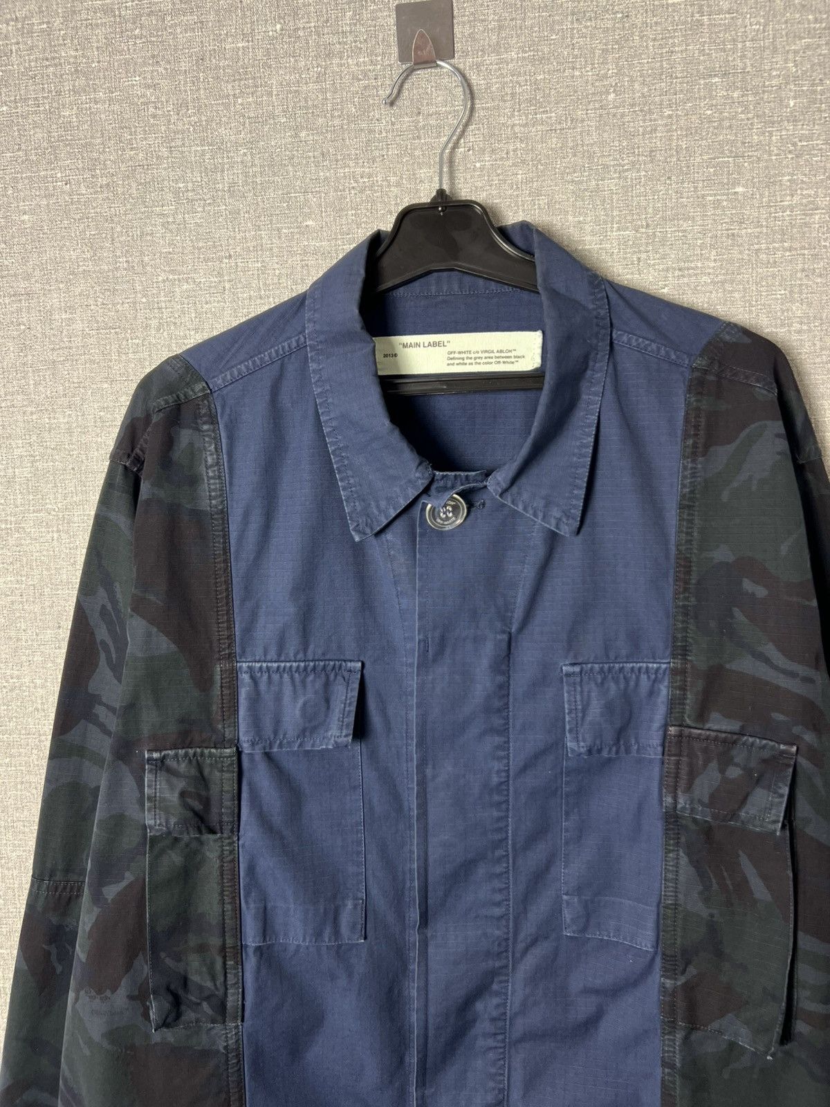 Off-White Off White Camo Sleeve Field Jacket Arrows Print Virgil Abloh Size US XL / EU 56 / 4 - 15 Thumbnail