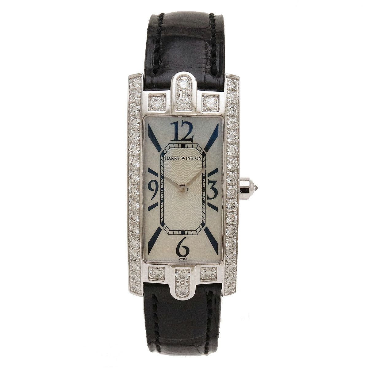 Harry Winston Harry Winston Harry Winston Avenue C Mini Au750 Diamond Quartz Precious Metal Quartz AVCQHM19WW018 DUTY FREE for USA Size ONE SIZE - 1 Thumbnail