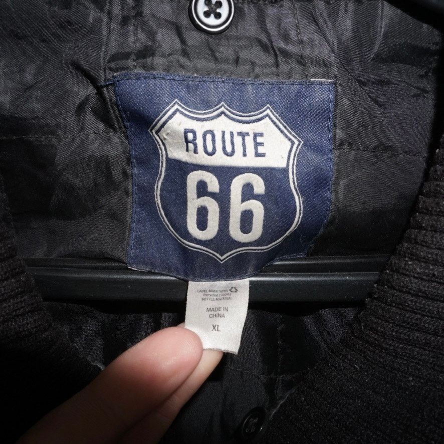 Route 66 XL - Vintage Y2K route 66 leather zip up 2000s biker jacket Size US XL / EU 56 / 4 - 3 Thumbnail