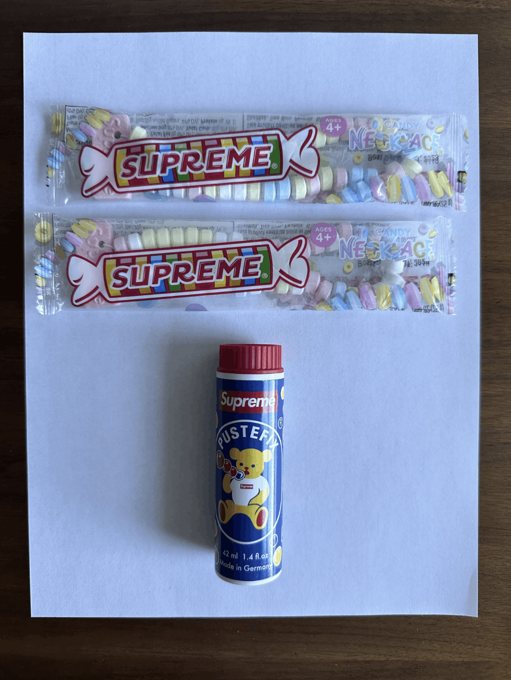 Supreme Rubberized Gloves, Parachute Toy, Candy Necklace Size ONE SIZE - 6 Thumbnail