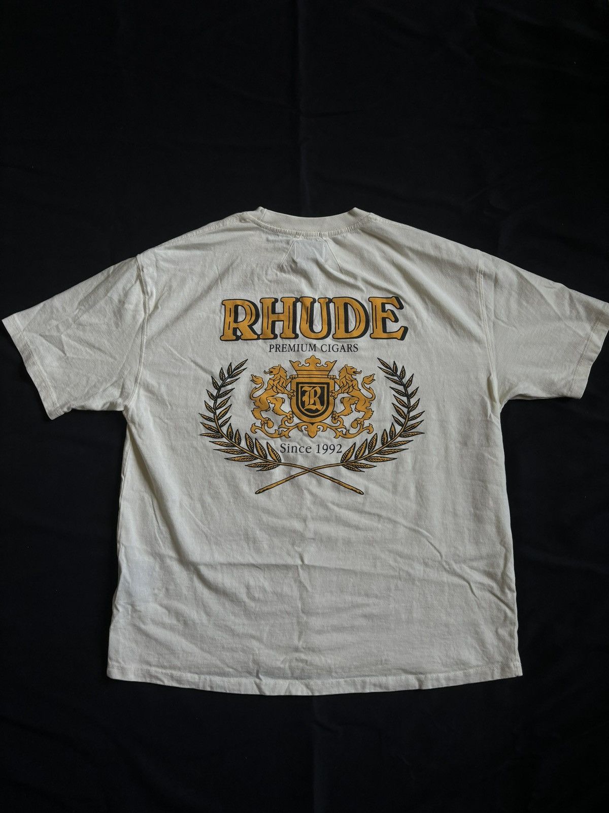 Rhude Rhude Vintage White Premium Cigars Tee - Size S Size US S / EU 44-46 / 1 - 2 Thumbnail