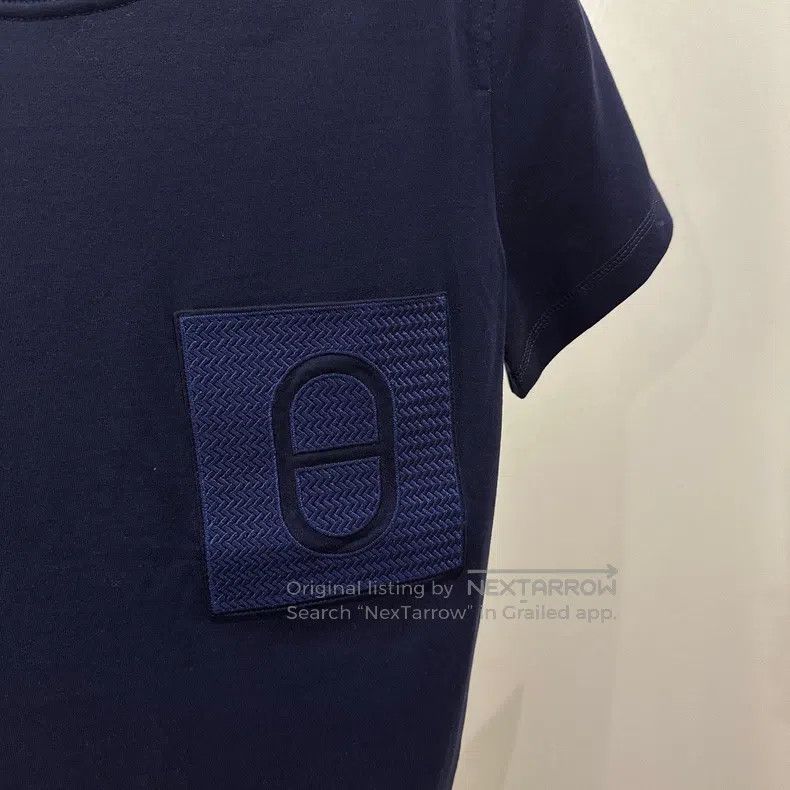 Hermes Hermes Pig Snout Embroidered Cotton Short Sleeve Size XS / US 0-2 / IT 36-38 - 6 Thumbnail