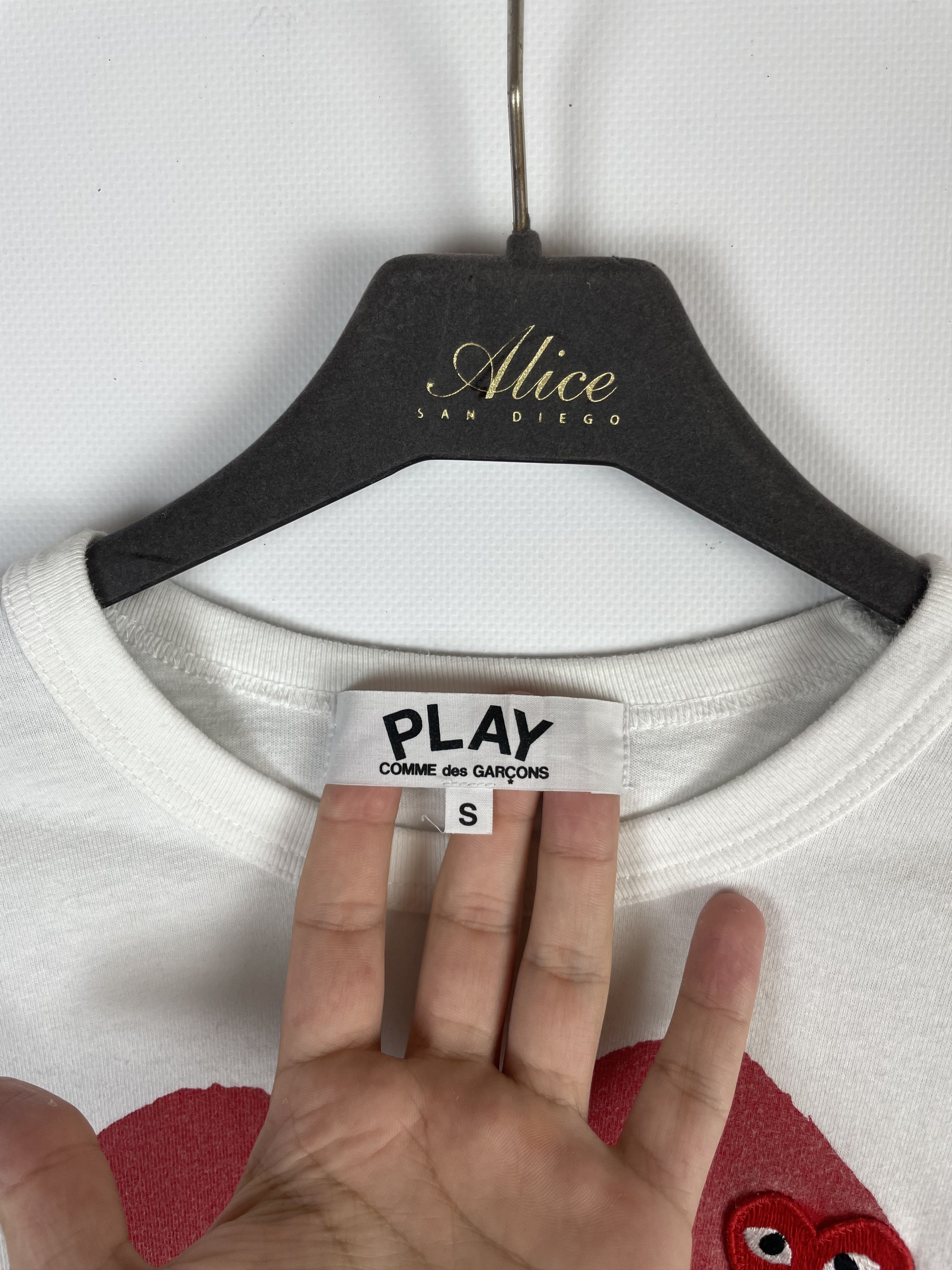 Comme des Garcons Play Comme des Garçons tee logo hearts Size S / US 4 / IT 40 - 5 Thumbnail
