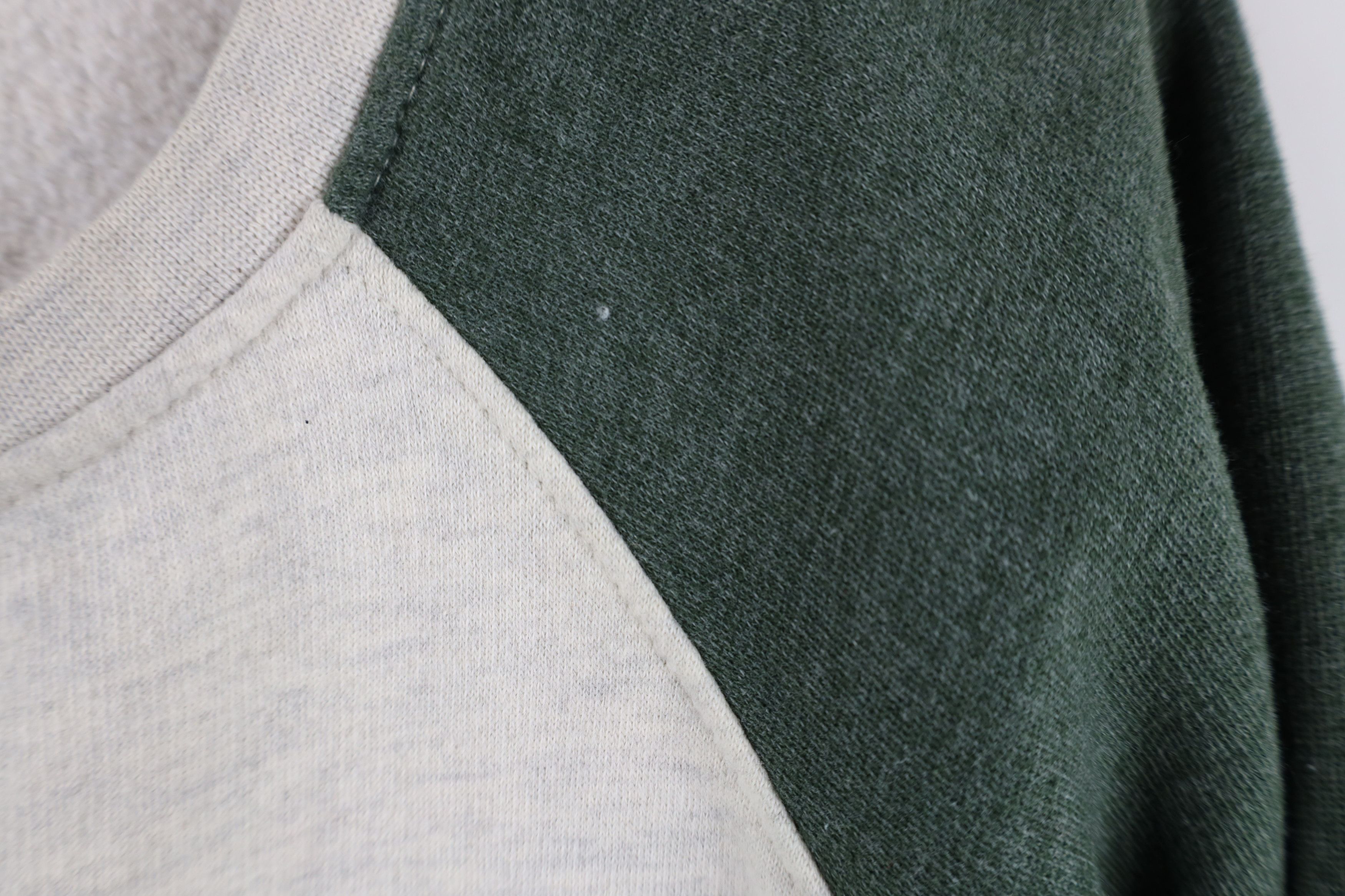 Vintage Retro Spell Out Michigan State University Raglan Sweatshirt Size XL / US 12-14 / IT 48-50 - 9 Thumbnail