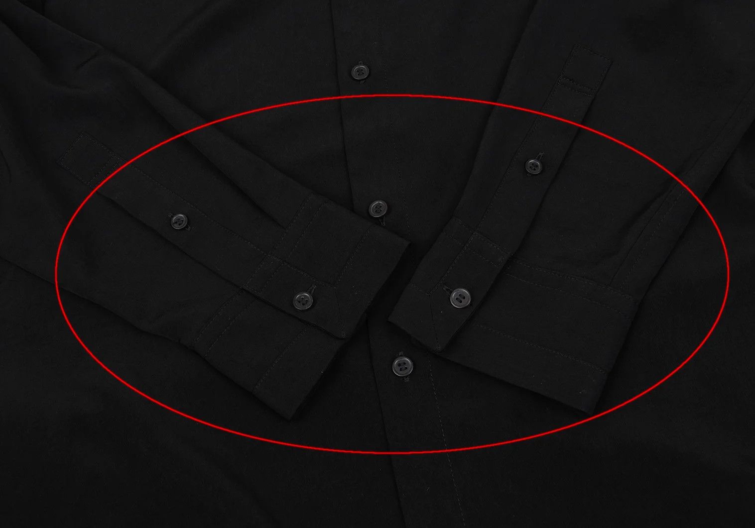 Yohji Yamamoto Long Back Hem Double Collar Shirt in Black Size US L / EU 52-54 / 3 - 7 Thumbnail
