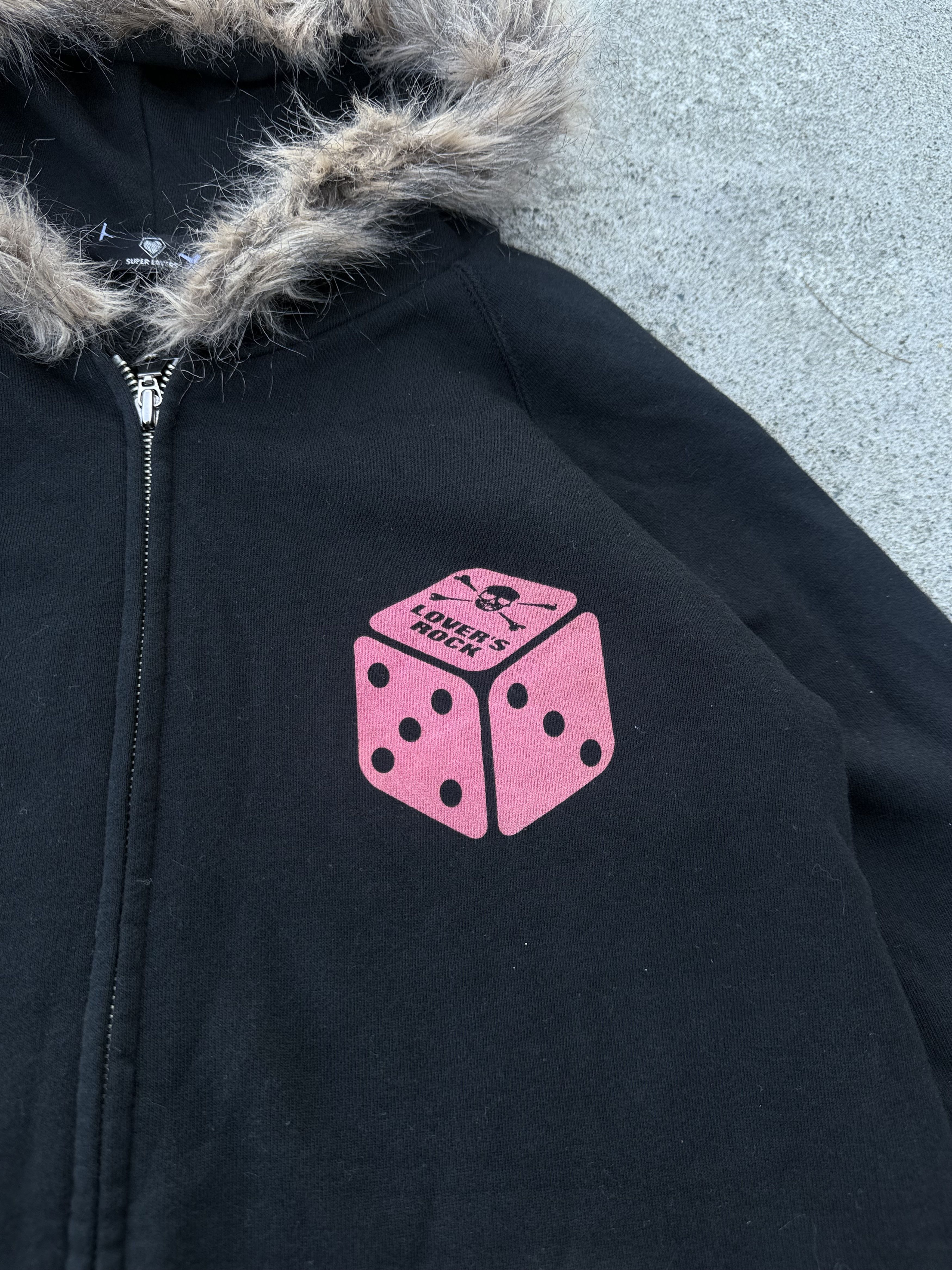 Super Lovers Super Lovers - Dice Punk Skull Fur Hoodie Size US M / EU 48-50 / 2 - 2 Thumbnail